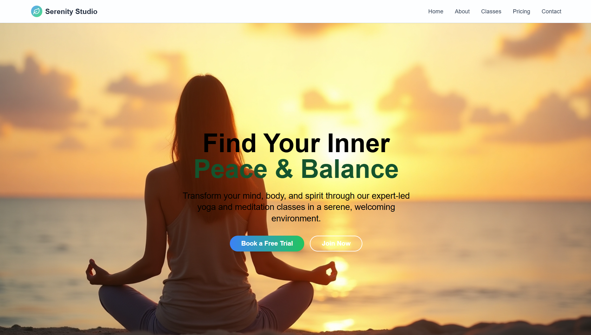 ZenYoga Landing